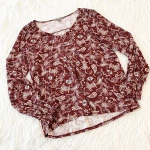 Peace & Pearls Long Sleeve Top